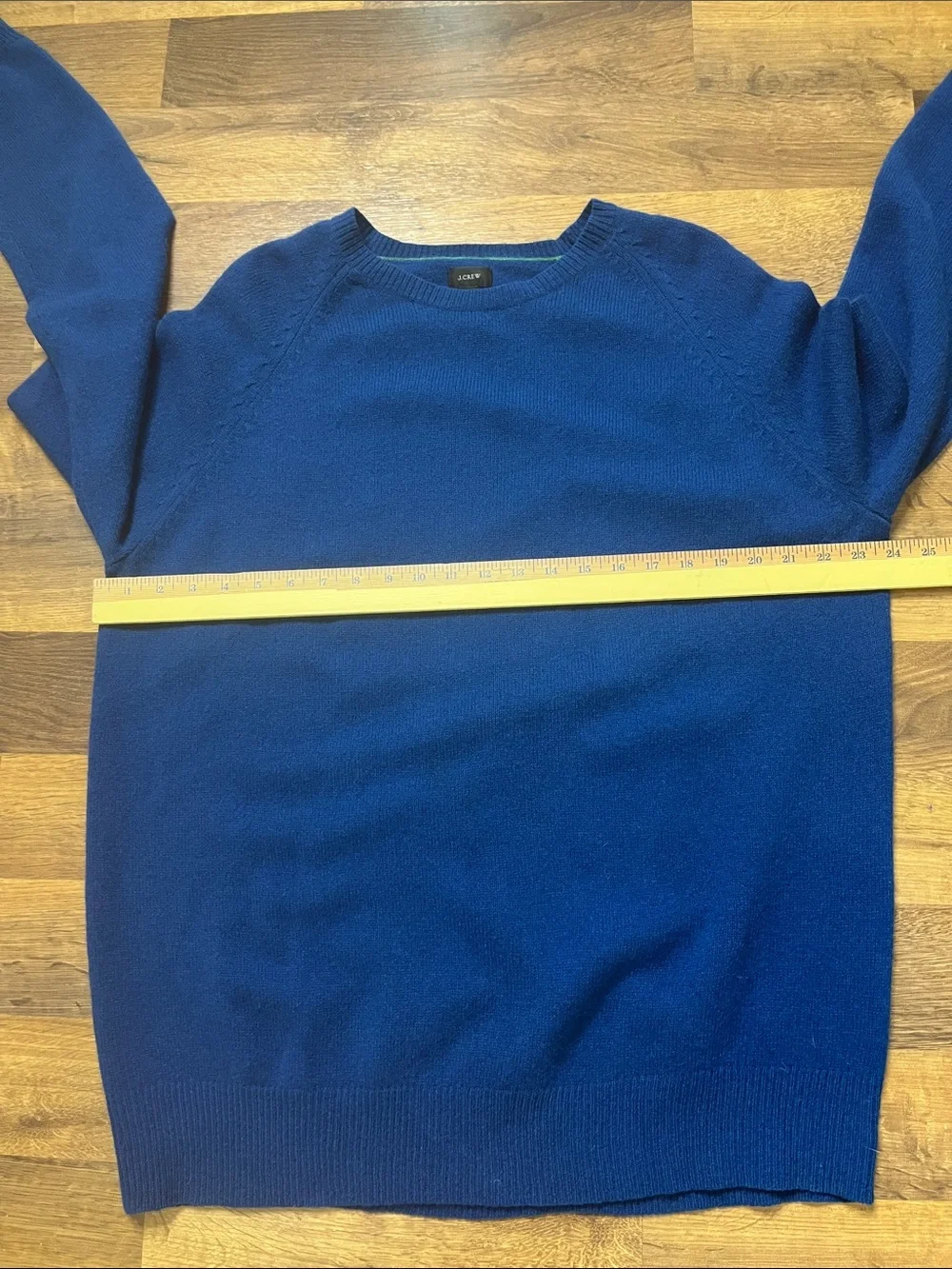 J. Crew Vintage Lambswool Crew Neck Sweater Blue Size XL